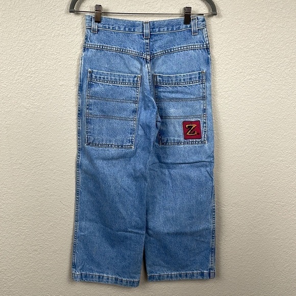 Rare Vintage Zonz High Rise Mom Jeans Rigid Denim Wide Leg Sz 11 - Picture 6 of 13